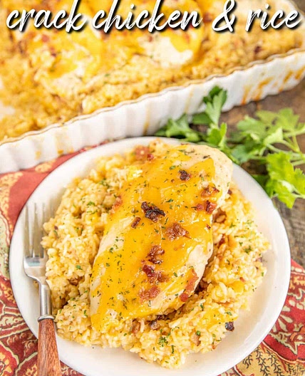 No-Peek Crack Chicken and Rice