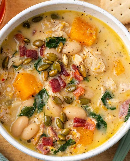 Creamy Chicken Butternut Squash Soup