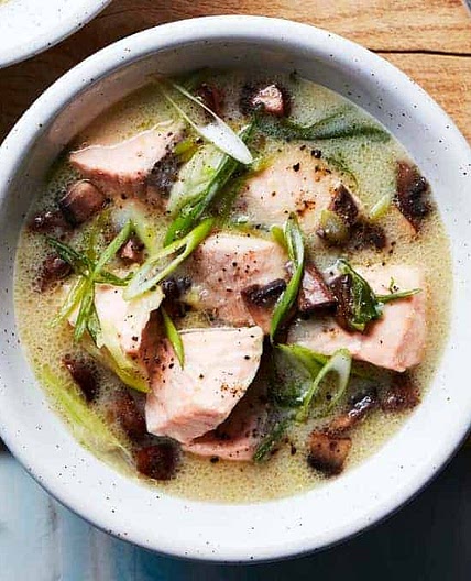 Miso Soup With Salmon