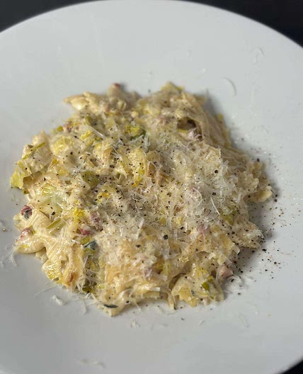 Caramelized Leek & Onion Pasta