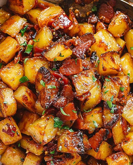 Honey Bacon Roasted Potatoes