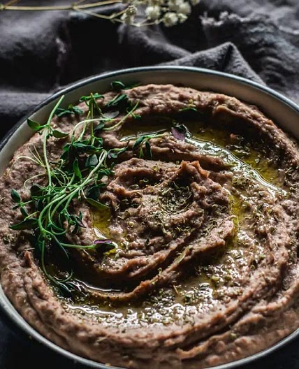 Quick And Simple Adzuki Bean Hummus With Lemon Honey
