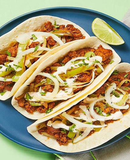 Citrus Pork Tacos with Pickled Onion & Southwest Crema