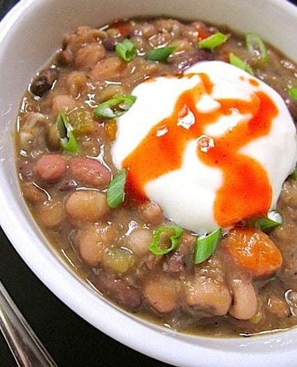 Slow Cooker Ham and Bean Soup