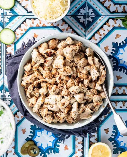 Chicken Tzatziki Wraps - Greek Yoghurt Gyros