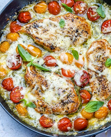Chicken Margherita Skillet