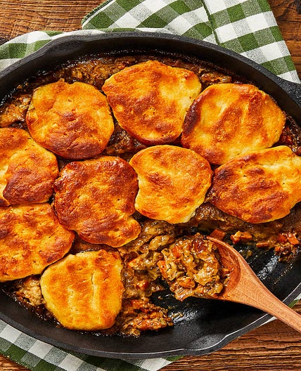 Homestyle Chicken & Biscuit Pot Pie with Pillsbury™️ Buttermilk Southern Homestyle Biscuits, Carrots & Celery
