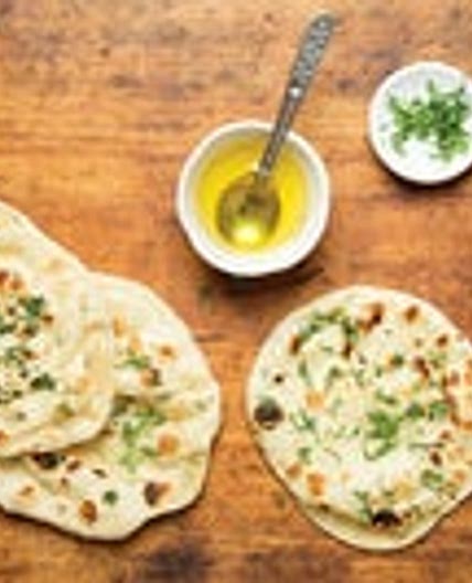 Naan (Indian Leavened Flatbread)