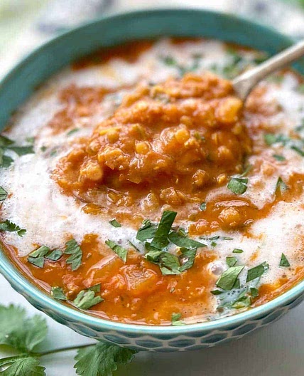 Coconut Curry Red Lentil Soup