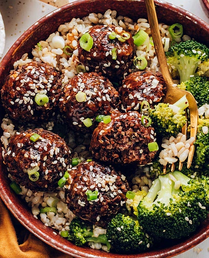 Ginger Sesame Vegan "Meatballs"