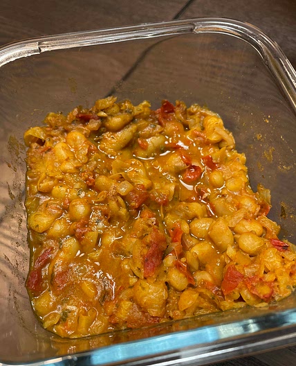 Loubya : haricots blancs au safran & tomates cerises