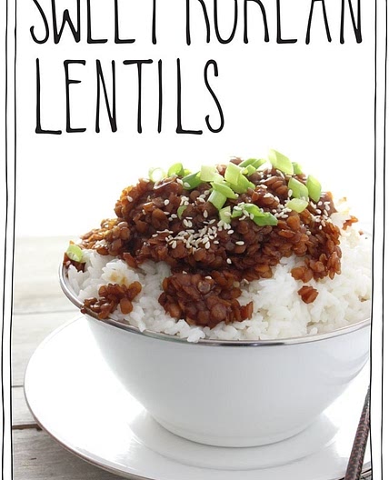 Sweet Korean Lentils