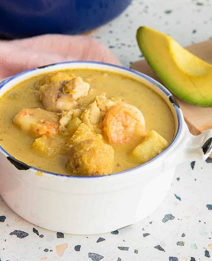 Caldo Santo (Puerto Rican Coconut Seafood Stew)