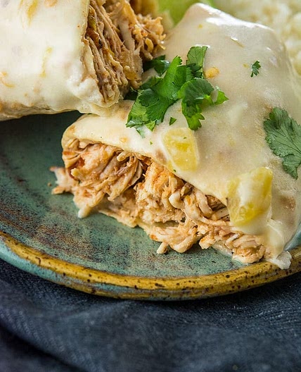 Mom's chicken burritos