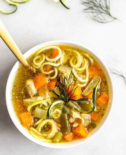 Quick & Easy Instant Pot Chicken Zoodle Soup