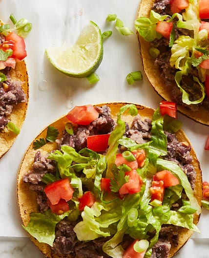 Quick Black Bean Tostadas