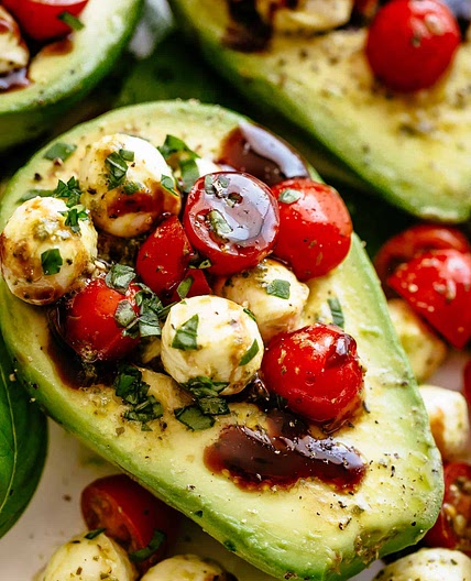 Caprese Stuffed Avocado