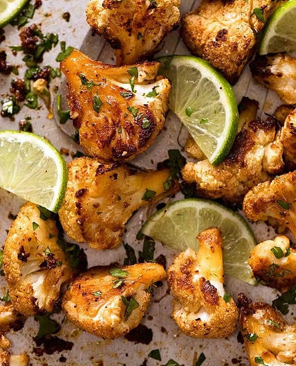 Chipotle Lime Roasted Cauliflower