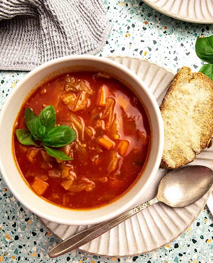 Tomato Cabbage Soup