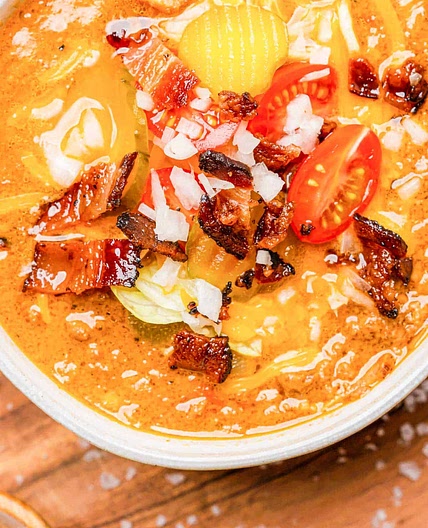 Keto Cheeseburger Soup