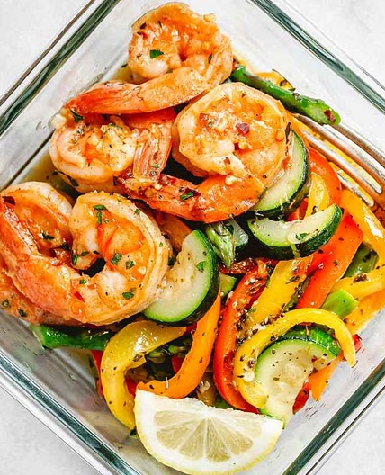 Meal Prep Cajun Shrimp and Veggies