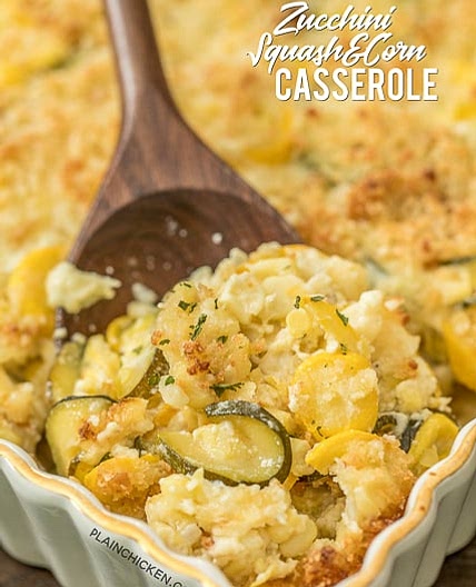 Zucchini Squash & Corn Casserole