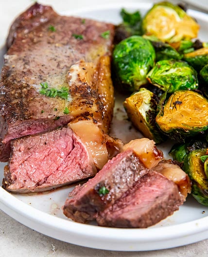 Air Fryer New York Strip Steaks