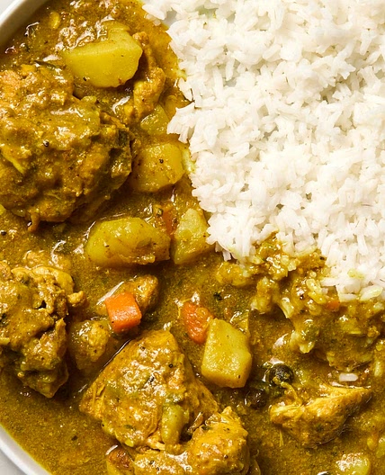 Curried chicken