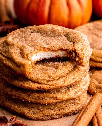 Pumpkin Cheesecake Cookies