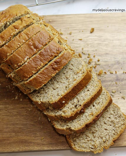 Air Fryer Eggless Banana Bread Recipe (Easy+Healthy)