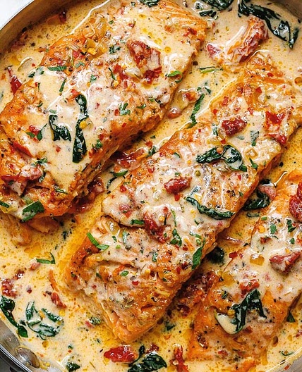 Creamy Tuscan Salmon Recipe