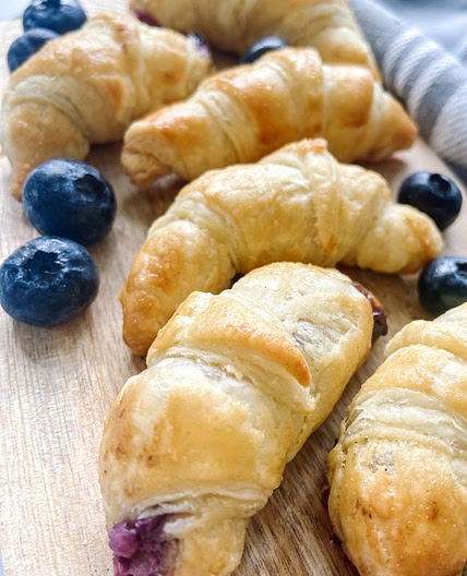 Mini Blueberry Croissants