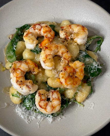 Lemon Gnocchi with Shrimp