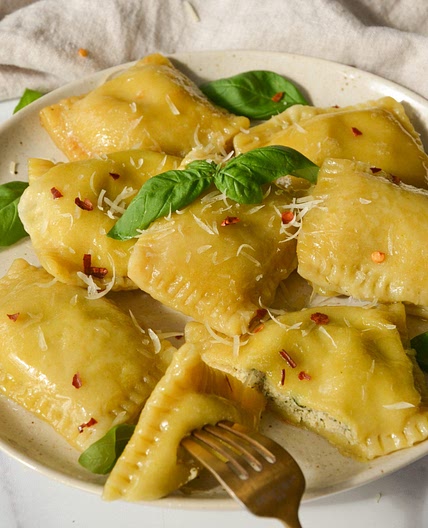 Homemade Vegan Ravioli Recipe (with Mushroom and Tofu Ricotta)
