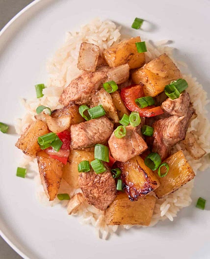 Sheet Pan Pineapple Chicken