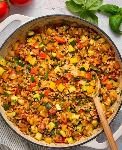 Ratatouille with Farro