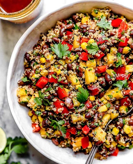 Southwestern Black Bean, Quinoa and Mango Salad