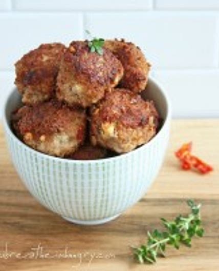 Sun-dried Tomato & Feta Meatballs (Low Carb & Gluten Free)