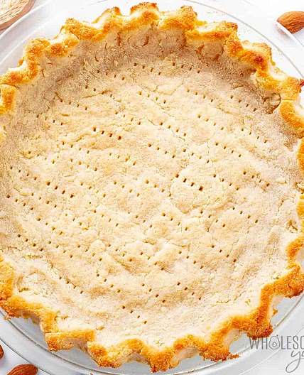 Almond Flour Pie Crust (Keto, 5 Ingredients)