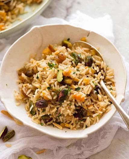 Rice Pilaf with Nuts and Dried Fruit