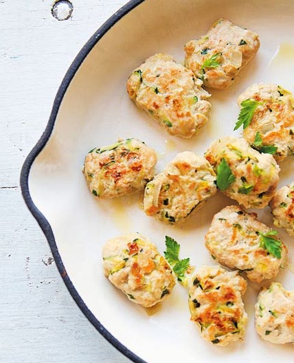 Chicken and zucchini nuggets