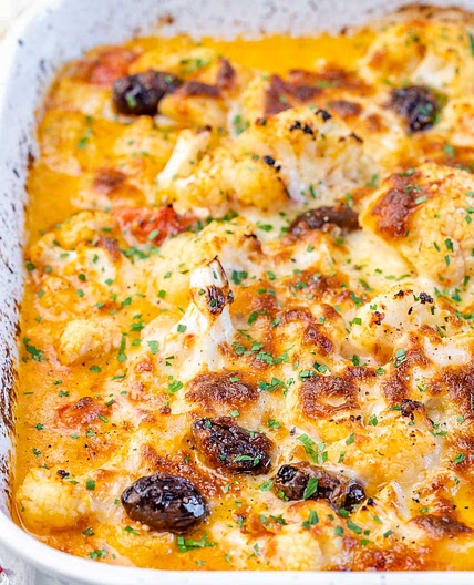 Baked Feta and Cauliflower