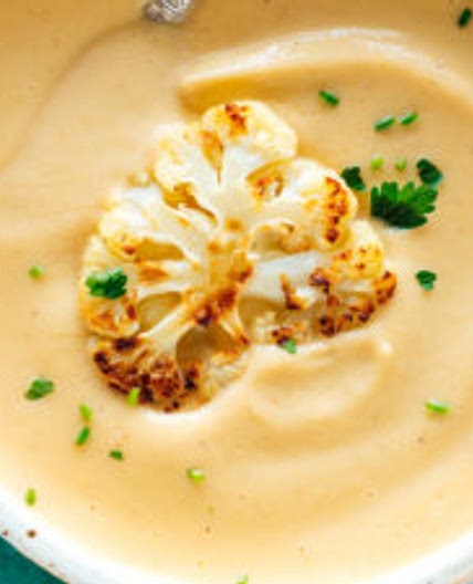 Creamy Roasted Cauliflower Soup