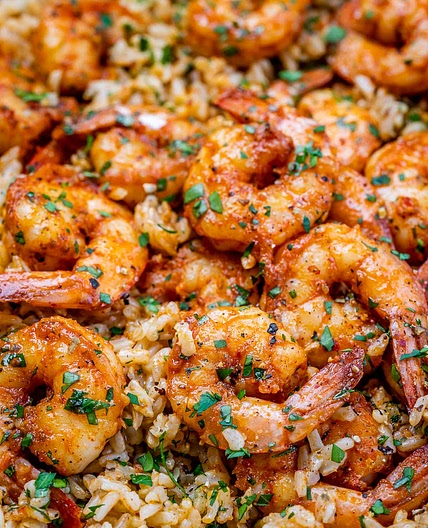 Easy Cajun Shrimp & Rice