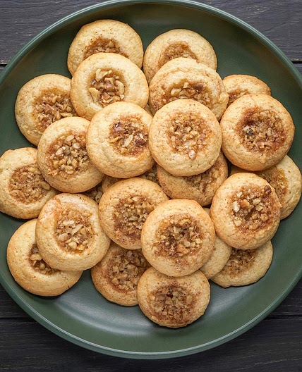 Baklava Thumbprint Cookies