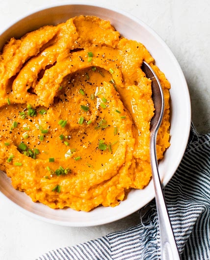 Savory Mashed Sweet Potatoes