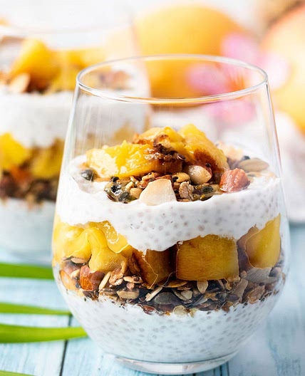 Caramelised Mango Parfaits