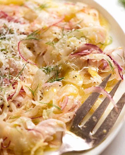 Fennel Salad with Lemon Dressing and Parmesan