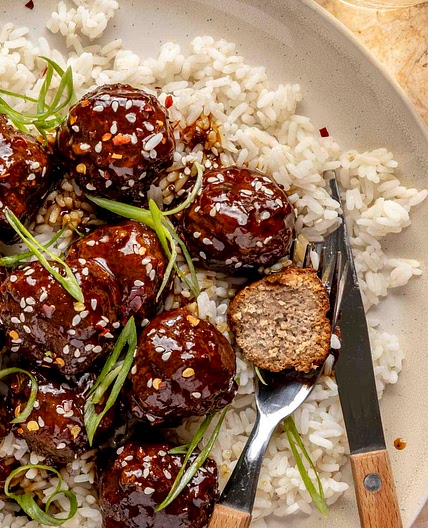 Slow Cooker Turkey Teriyaki Meatballs