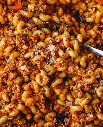 Ground Turkey Pasta Skillet